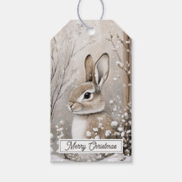 Etiquetas Para Regalos Navidad Bosque Invernal
