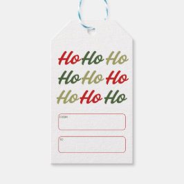 Etiquetas Para Regalos Navidad Caligrafía Ho Ho Ho