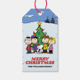 Etiquetas Para Regalos Navidad con Charlie Brown y amigos