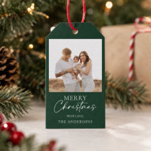 Navidad con foto familiar moderna y personalizada
