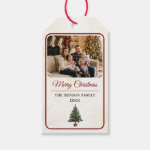 Navidad con Foto Familiar Personalizada Moderna 