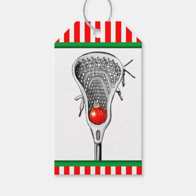 Etiquetas Para Regalos Navidad de Lacrosse (Anverso)