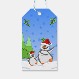 Etiquetas Para Regalos Navidad de pingüinos 