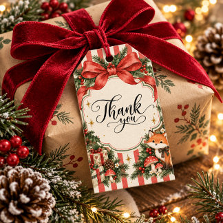 Etiquetas Para Regalos Navidad en el bosque Cumpleaños de invierno ONEder