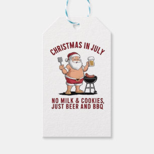 Etiquetas Para Regalos Navidad en Julio: Sin Leche, Sin Galletas, Solo Ce