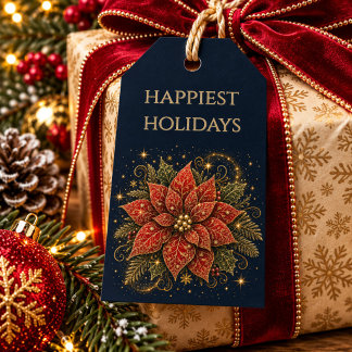 Etiquetas Para Regalos Navidad en las Estrellas | Flor de Nochebuena