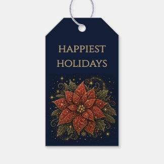 Etiquetas Para Regalos Navidad en las Estrellas | Flor de Nochebuena