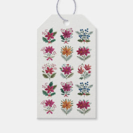Etiquetas Para Regalos Navidad Folk Florals