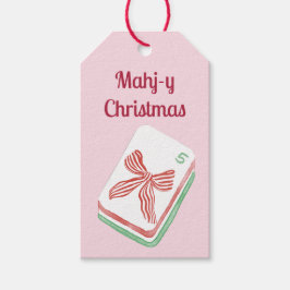 Etiquetas Para Regalos Navidad Mahjong Mahj-y