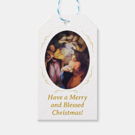Etiquetas Para Regalos Navidad Natividad Vintage Personalizable