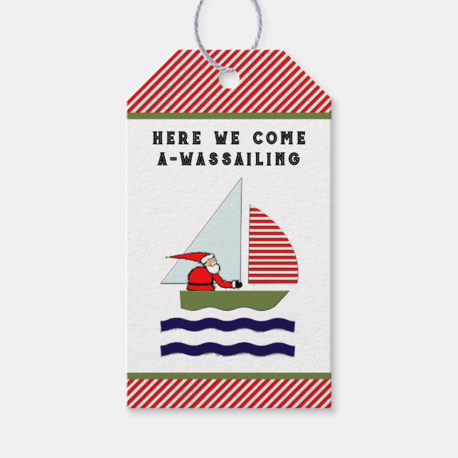 Etiquetas Para Regalos Navidad Navegando (Anverso)