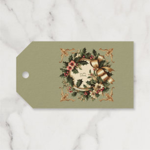 Etiquetas Para Regalos Navidad victoriana/clásica/vintage
