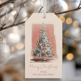 Etiquetas Para Regalos Navidad Vintage Elegante