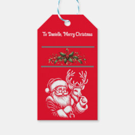 Etiquetas Para Regalos Navidades Bella Santa Claus