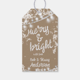 Etiquetas Para Regalos Navidades blancos brillantes y nevados iluminan Kr
