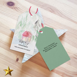 Etiquetas Para Regalos Navidades blancos de la aldea rural
