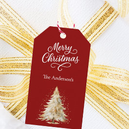 Etiquetas Para Regalos Navidades blancos rojos de nieve