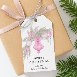 Etiquetas Para Regalos Navidades caprichosos simples Bow Botánico