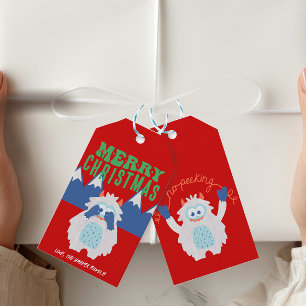 Etiquetas Para Regalos Navidades caprichosos Yeti para niños sin buscar