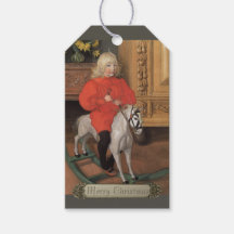 Navidades Carl Larsson Boy montado en un caballo b