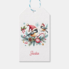 Etiquetas Para Regalos Navidades Chickadee