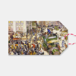 Etiquetas Para Regalos Navidades Compradores en la Quinta Avenida (Nueva