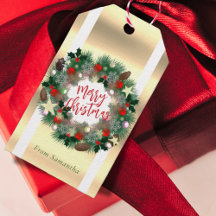 Navidades con conos de pino, estrellas, baubles ro