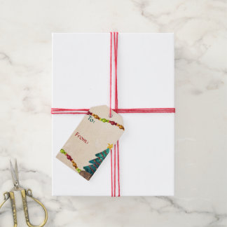 Etiquetas Para Regalos Navidades de acuarela felices de origen