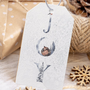 Etiquetas Para Regalos Navidades de Alegría por la acuarela de invierno