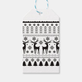 Etiquetas Para Regalos Navidades de arte popular moderno reno
