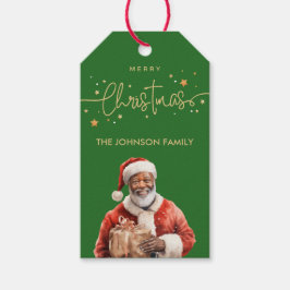 Etiquetas Para Regalos Navidades de Black Santa Claus de Estados Unidos