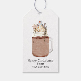 Etiquetas Para Regalos Navidades de chocolate Mason Jar Milkshake