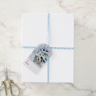 Etiquetas Para Regalos Navidades de Dandie Dinmont Terrier