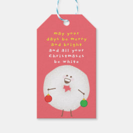 Etiquetas Para Regalos Navidades de donut de azúcar en polvo