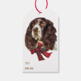 Etiquetas Para Regalos Navidades de English Springer Spaniel