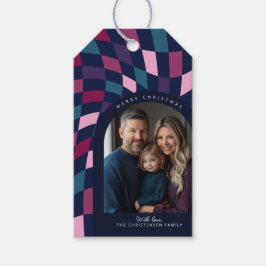 Etiquetas Para Regalos Navidades de fotografía del arco de patrones de to