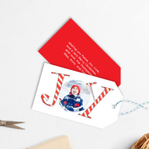 Etiquetas Para Regalos Navidades de fotografía graciosos Personalizado de