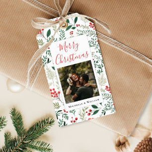 Etiquetas Para Regalos Navidades de fotografía modernos escriben bayas ro