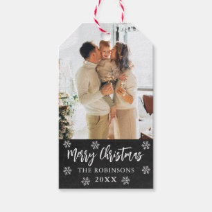 Etiquetas Para Regalos Navidades de fotografía rusos de Snowflake Chalkbo