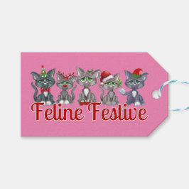 Etiquetas Para Regalos Navidades de Guay cortos gatos en rosa