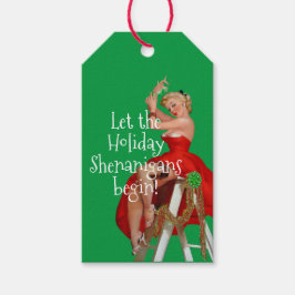 Etiquetas Para Regalos Navidades de Holiday Shenanigans Retro Pinup