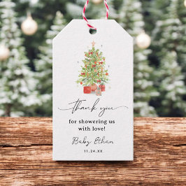 Etiquetas Para Regalos Navidades de Invierno Baby Shower Gracias Por Favo