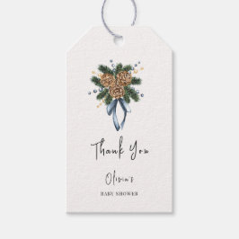 Etiquetas Para Regalos Navidades de invierno minimalistas Wreath Baby Sho