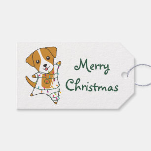 Etiquetas Para Regalos Navidades de Jack Russel Perro Animales de Inviern