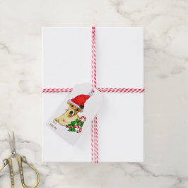 Etiquetas Para Regalos Navidades de Jack Russell Terrier Puppy