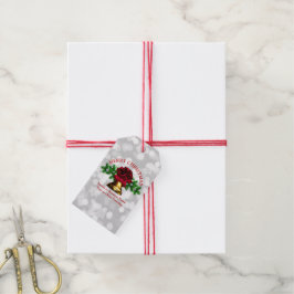 Etiquetas Para Regalos Navidades de la Campana de Oro Coincidir con la Ba