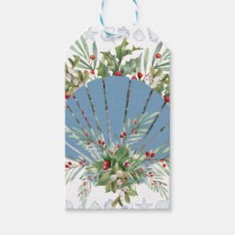 Etiquetas Para Regalos Navidades de la costa de las marismas azules