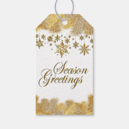 Etiquetas Para Regalos Navidades de la temporada de oro saludan