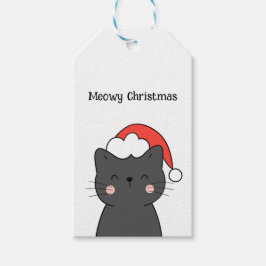Etiquetas Para Regalos Navidades de Meowy, un gato simple
