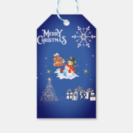 Etiquetas Para Regalos Navidades de nieve blancos